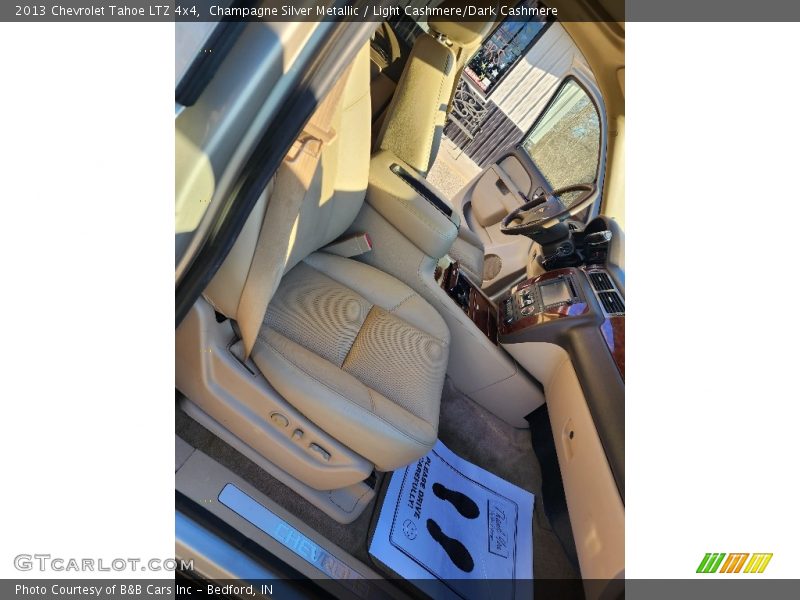 Champagne Silver Metallic / Light Cashmere/Dark Cashmere 2013 Chevrolet Tahoe LTZ 4x4