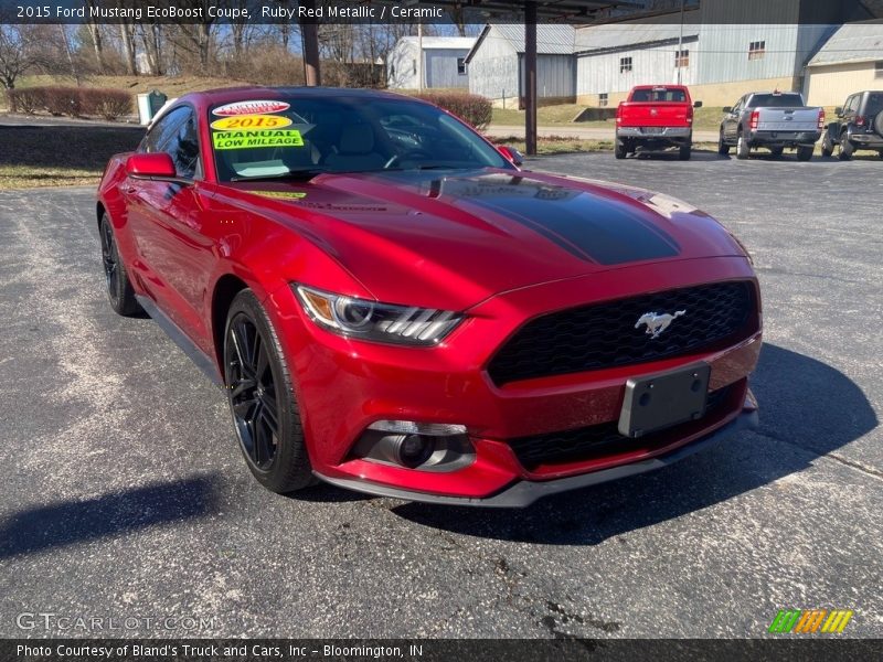 Ruby Red Metallic / Ceramic 2015 Ford Mustang EcoBoost Coupe