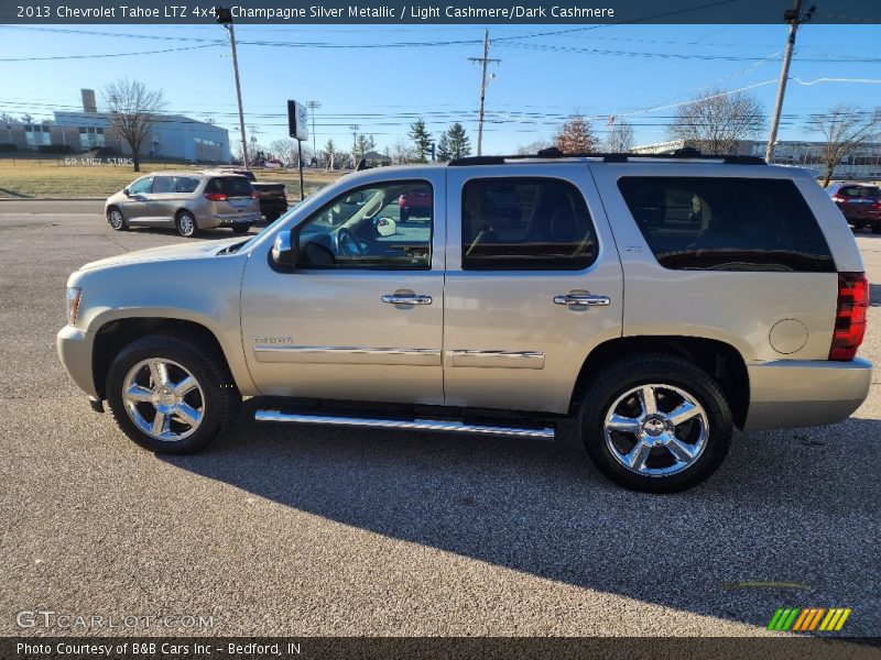 Champagne Silver Metallic / Light Cashmere/Dark Cashmere 2013 Chevrolet Tahoe LTZ 4x4
