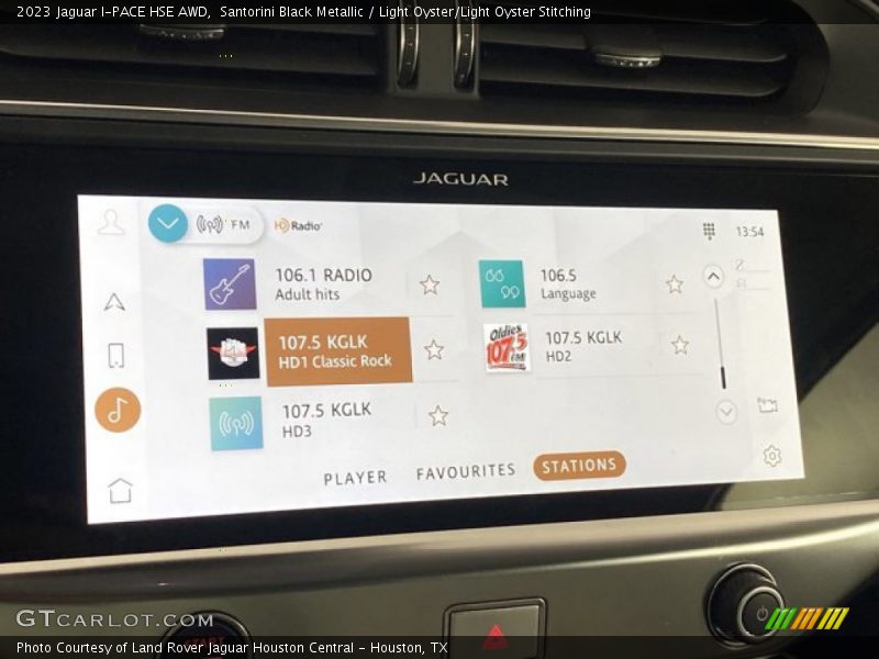 Controls of 2023 I-PACE HSE AWD