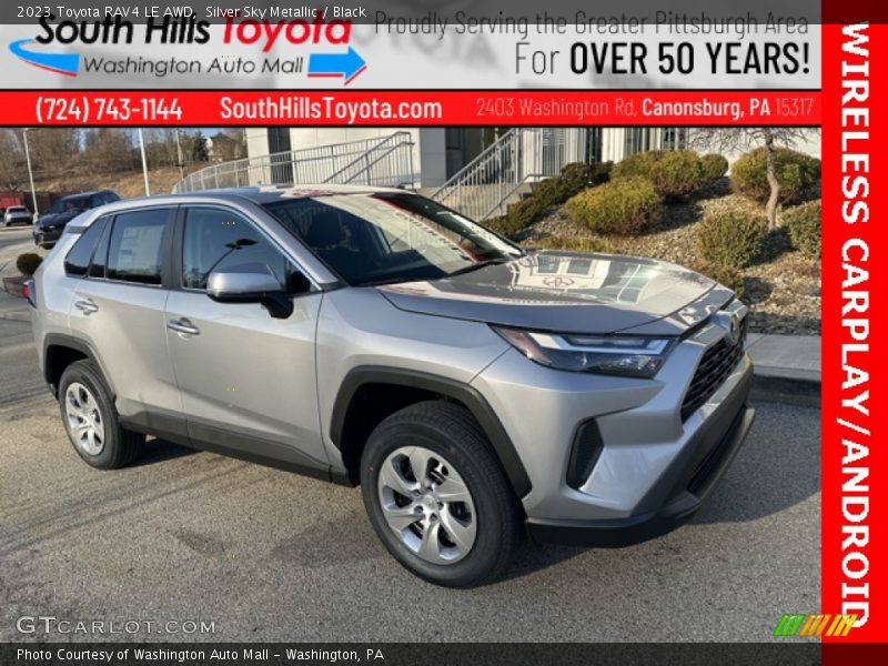 Silver Sky Metallic / Black 2023 Toyota RAV4 LE AWD