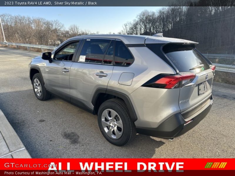 Silver Sky Metallic / Black 2023 Toyota RAV4 LE AWD