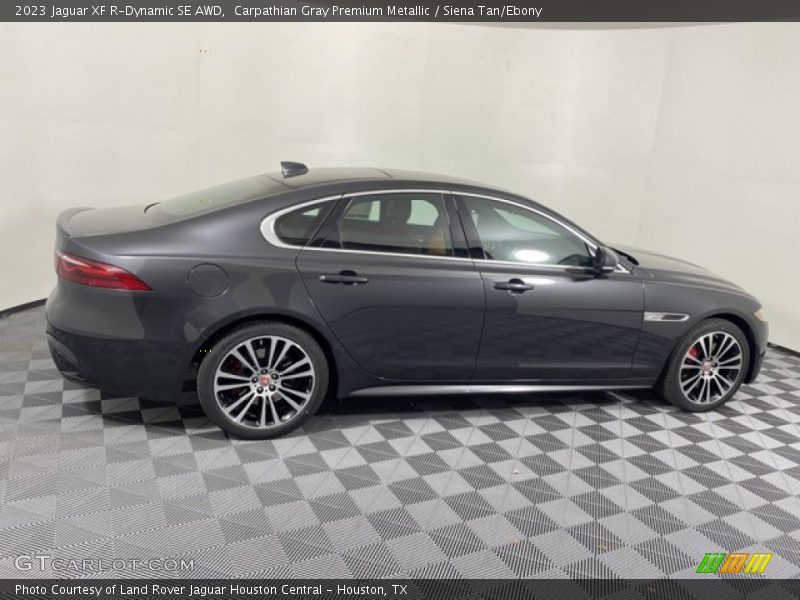Carpathian Gray Premium Metallic / Siena Tan/Ebony 2023 Jaguar XF R-Dynamic SE AWD