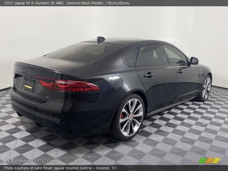Santorini Black Metallic / Ebony/Ebony 2022 Jaguar XF R-Dynamic SE AWD