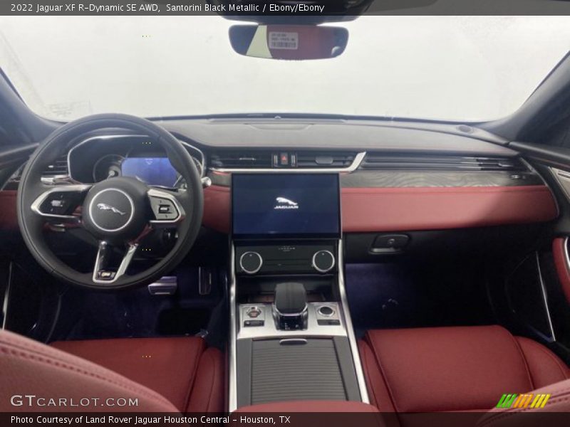 Santorini Black Metallic / Ebony/Ebony 2022 Jaguar XF R-Dynamic SE AWD