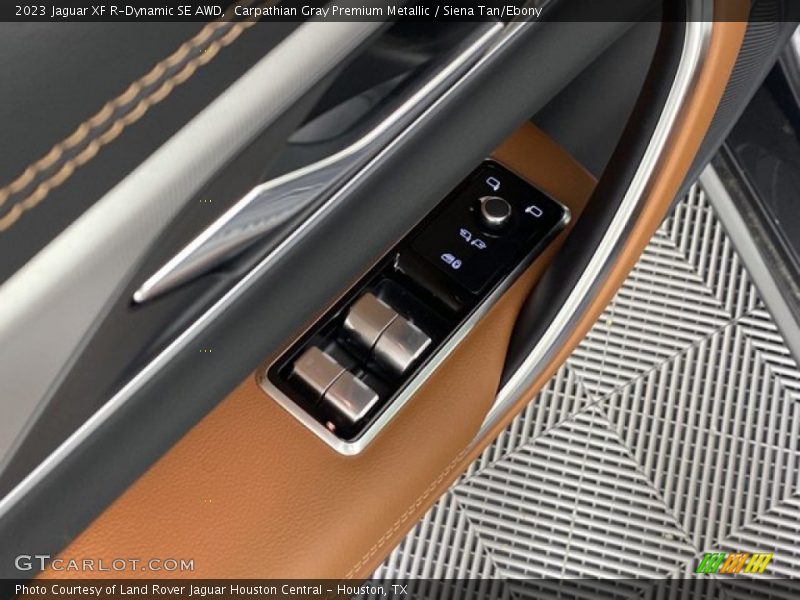 Carpathian Gray Premium Metallic / Siena Tan/Ebony 2023 Jaguar XF R-Dynamic SE AWD