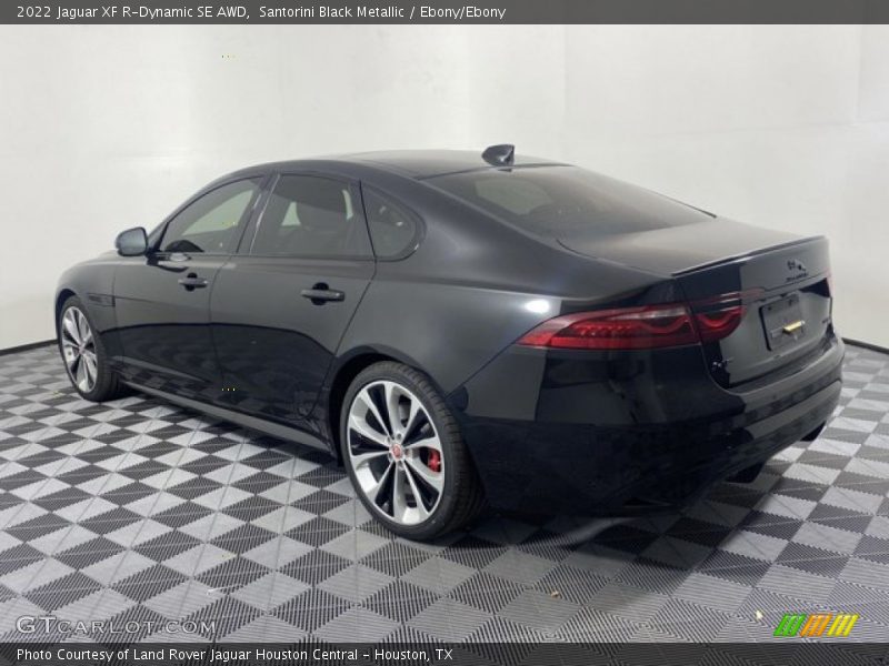 Santorini Black Metallic / Ebony/Ebony 2022 Jaguar XF R-Dynamic SE AWD