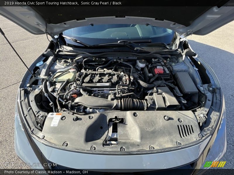 Sonic Gray Pearl / Black 2019 Honda Civic Sport Touring Hatchback