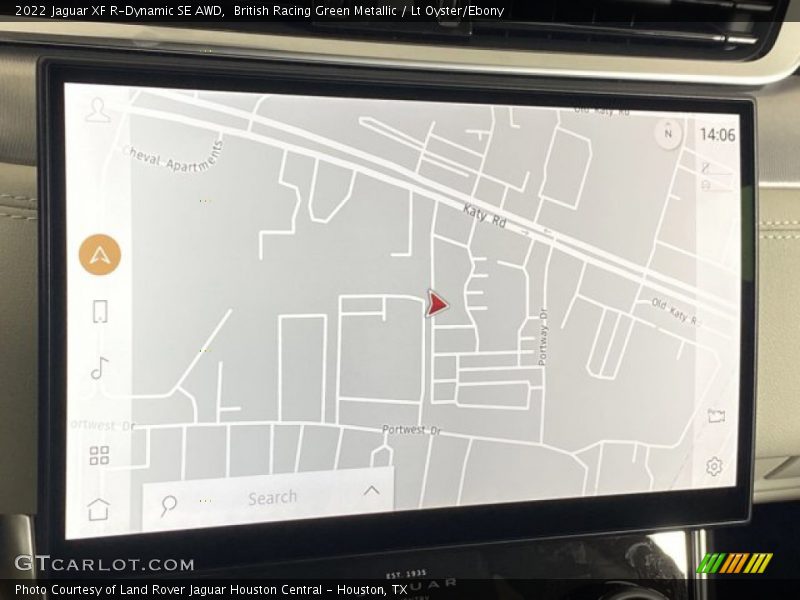 Navigation of 2022 XF R-Dynamic SE AWD