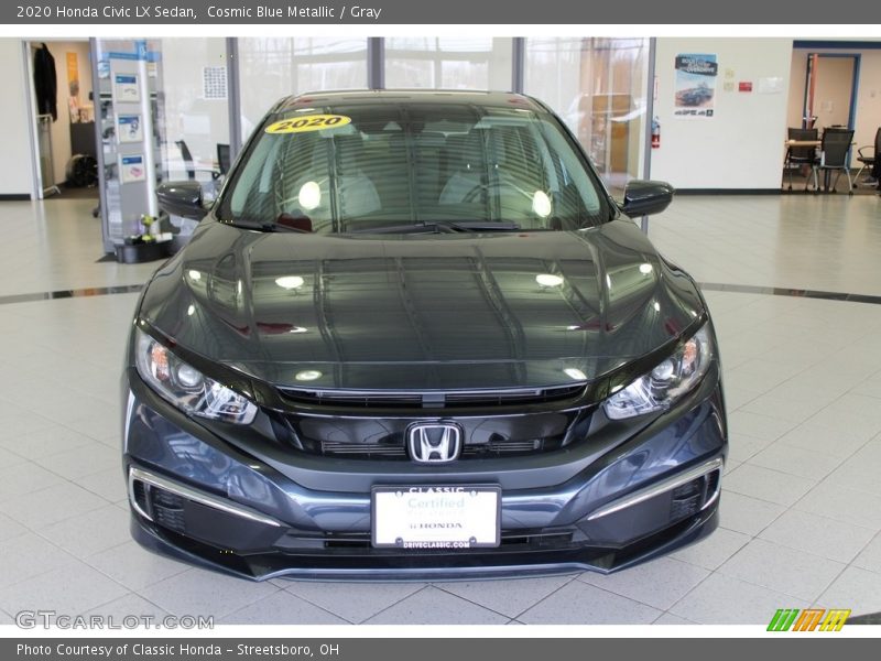 Cosmic Blue Metallic / Gray 2020 Honda Civic LX Sedan