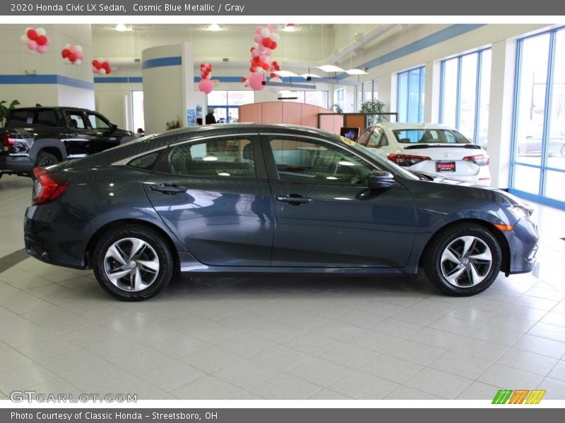Cosmic Blue Metallic / Gray 2020 Honda Civic LX Sedan