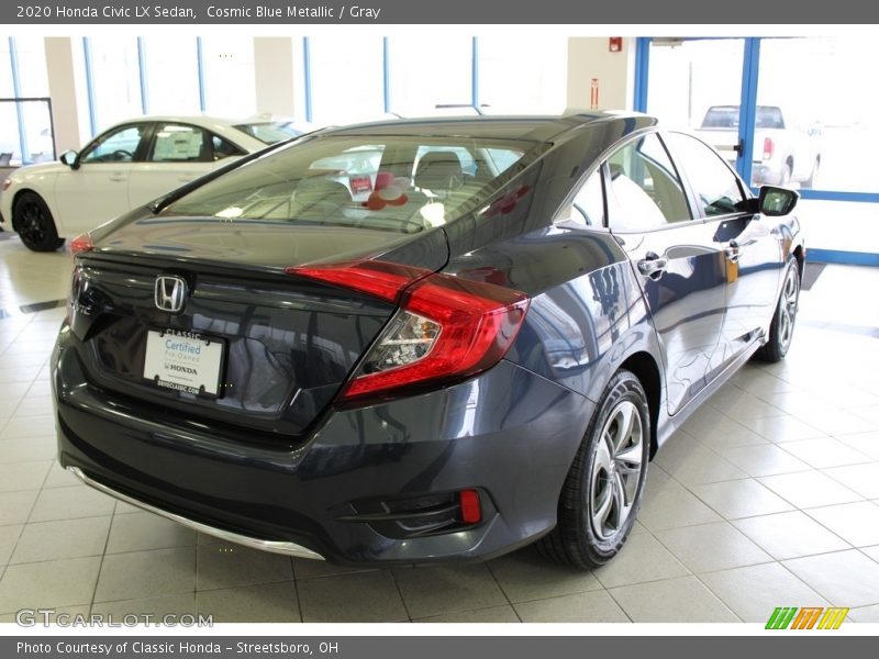 Cosmic Blue Metallic / Gray 2020 Honda Civic LX Sedan