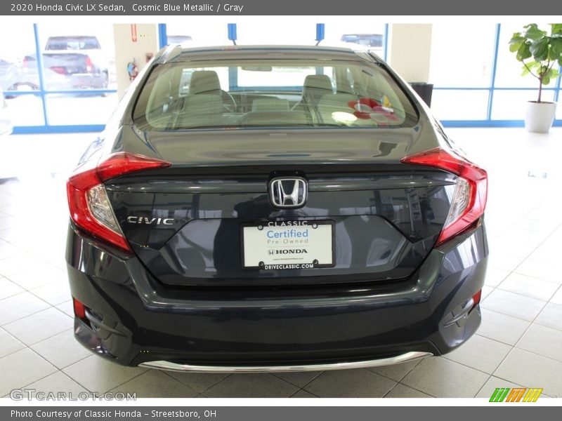 Cosmic Blue Metallic / Gray 2020 Honda Civic LX Sedan