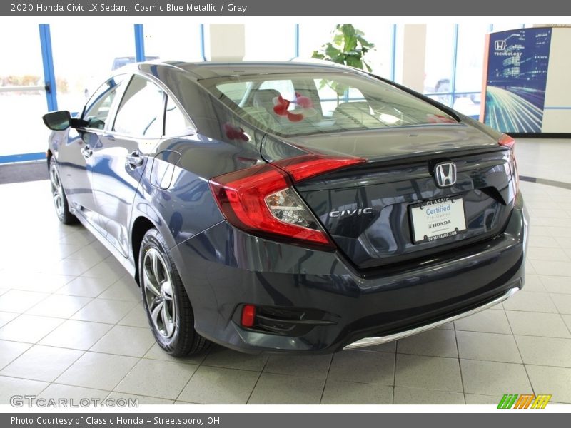 Cosmic Blue Metallic / Gray 2020 Honda Civic LX Sedan