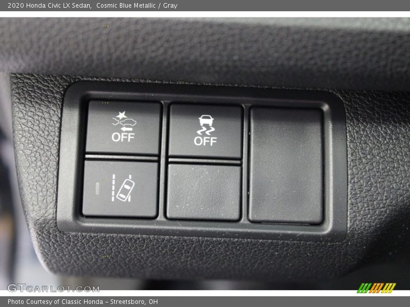 Cosmic Blue Metallic / Gray 2020 Honda Civic LX Sedan