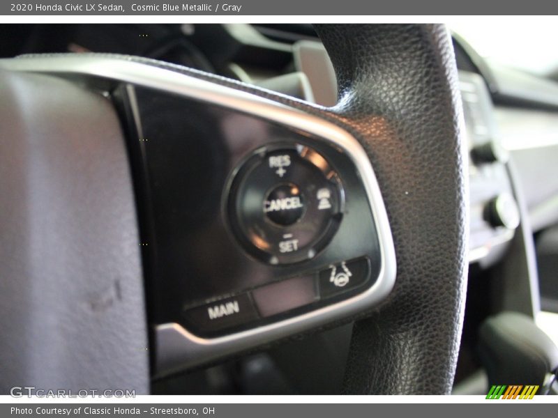 Cosmic Blue Metallic / Gray 2020 Honda Civic LX Sedan