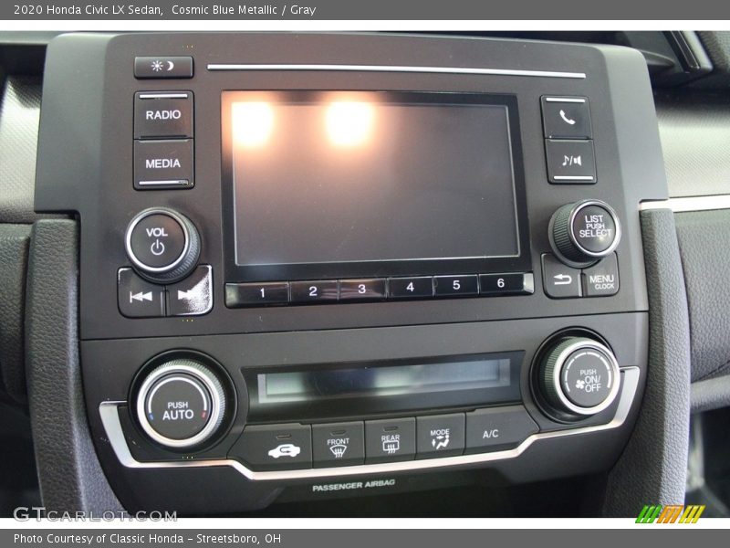 Cosmic Blue Metallic / Gray 2020 Honda Civic LX Sedan