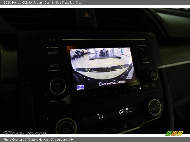 Cosmic Blue Metallic / Gray 2020 Honda Civic LX Sedan
