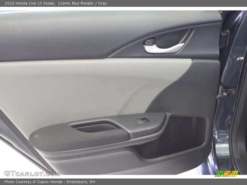 Cosmic Blue Metallic / Gray 2020 Honda Civic LX Sedan