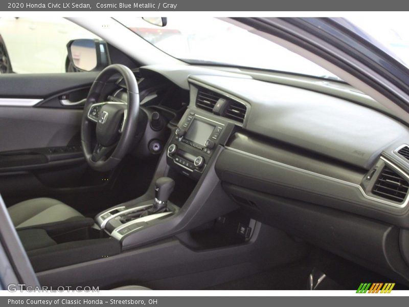 Cosmic Blue Metallic / Gray 2020 Honda Civic LX Sedan