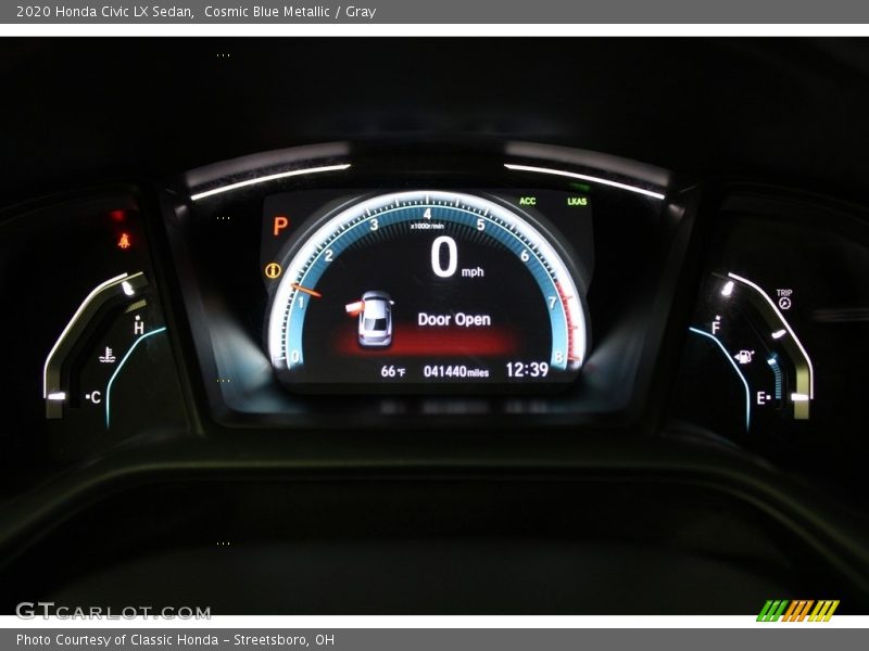 Cosmic Blue Metallic / Gray 2020 Honda Civic LX Sedan
