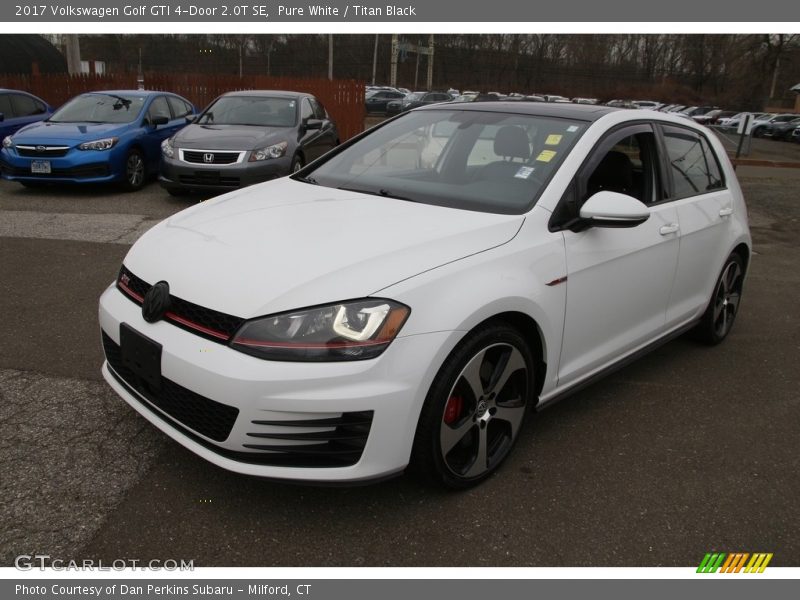 Pure White / Titan Black 2017 Volkswagen Golf GTI 4-Door 2.0T SE
