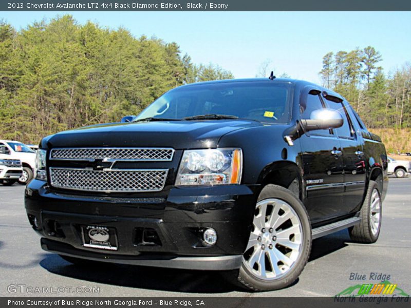 Black / Ebony 2013 Chevrolet Avalanche LTZ 4x4 Black Diamond Edition