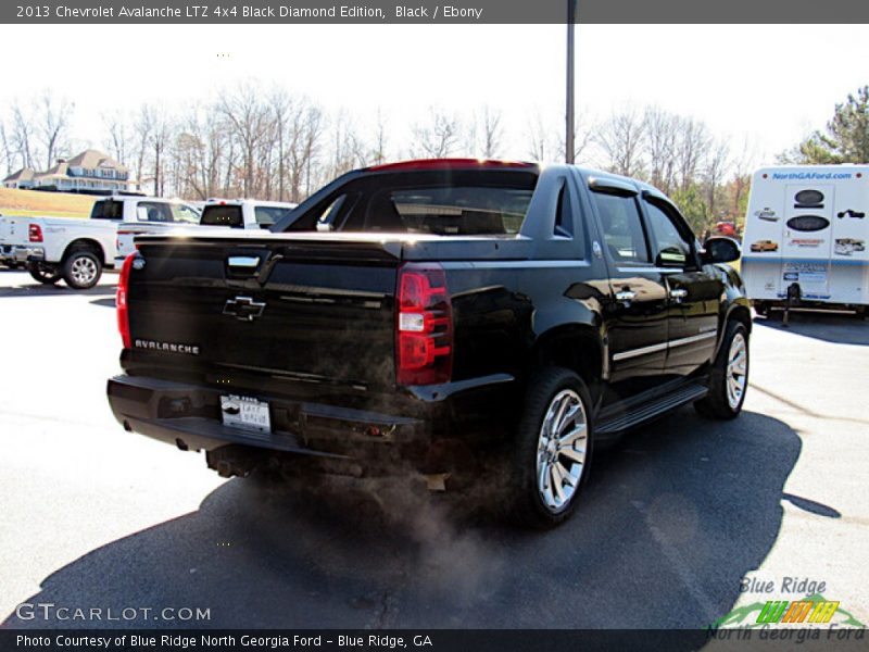 Black / Ebony 2013 Chevrolet Avalanche LTZ 4x4 Black Diamond Edition