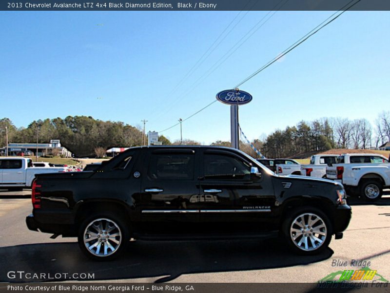 Black / Ebony 2013 Chevrolet Avalanche LTZ 4x4 Black Diamond Edition