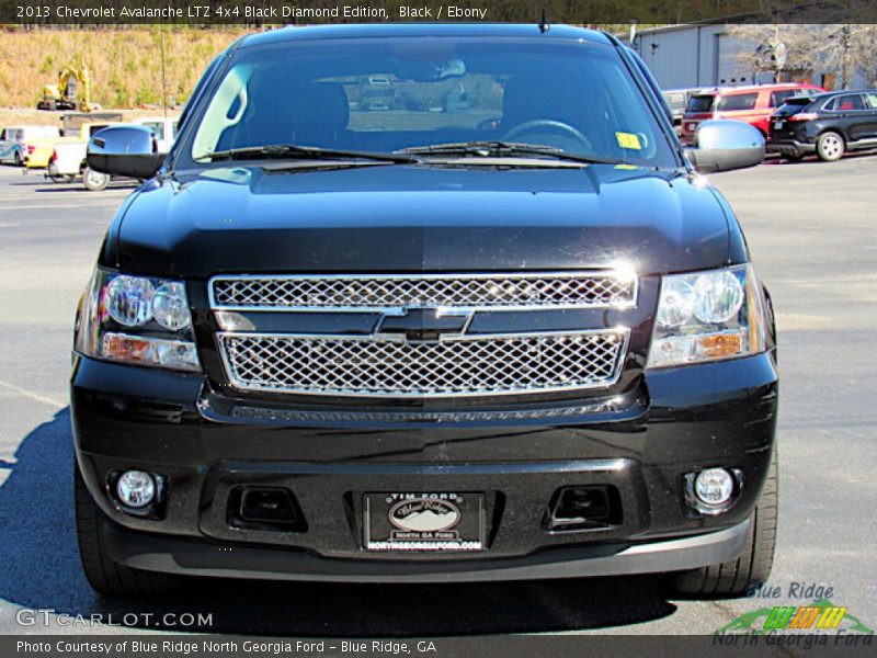 Black / Ebony 2013 Chevrolet Avalanche LTZ 4x4 Black Diamond Edition