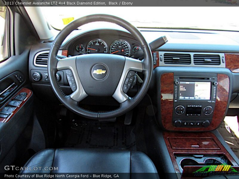 Black / Ebony 2013 Chevrolet Avalanche LTZ 4x4 Black Diamond Edition