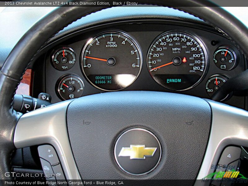 Black / Ebony 2013 Chevrolet Avalanche LTZ 4x4 Black Diamond Edition