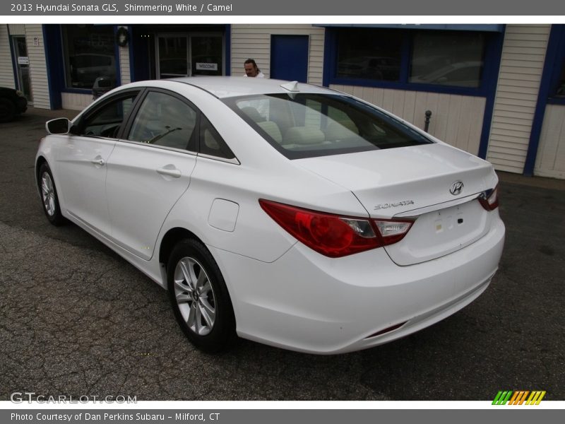 Shimmering White / Camel 2013 Hyundai Sonata GLS