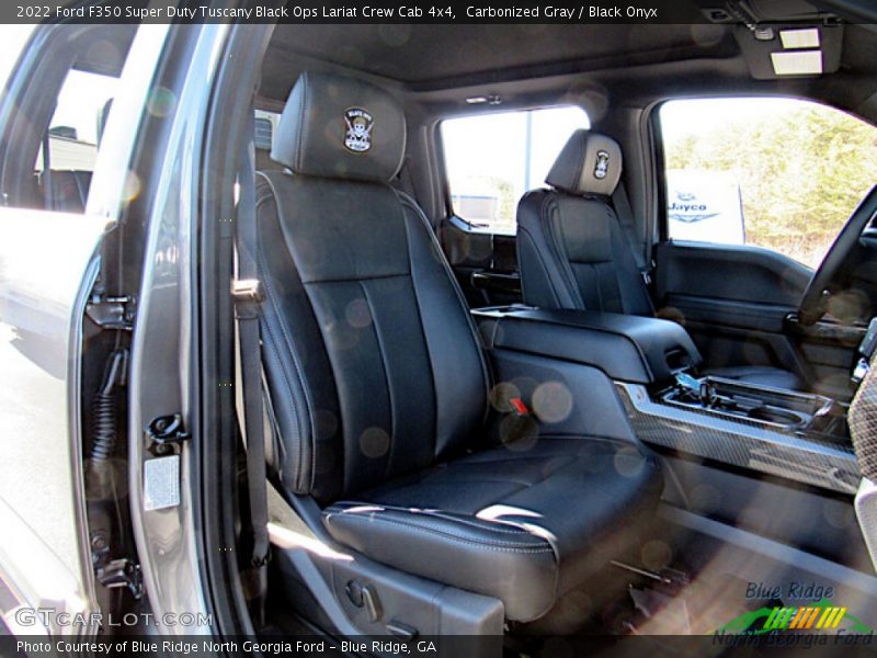  2022 F350 Super Duty Tuscany Black Ops Lariat Crew Cab 4x4 Black Onyx Interior