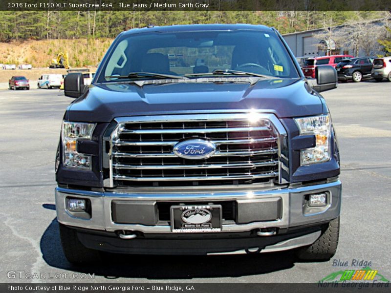 Blue Jeans / Medium Earth Gray 2016 Ford F150 XLT SuperCrew 4x4