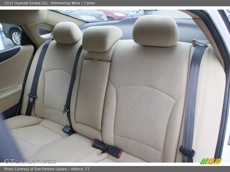 Shimmering White / Camel 2013 Hyundai Sonata GLS