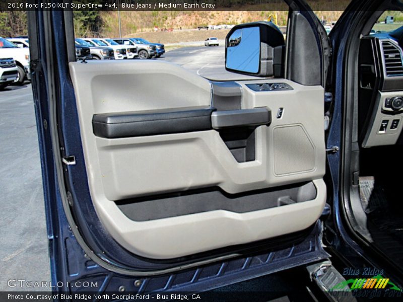 Blue Jeans / Medium Earth Gray 2016 Ford F150 XLT SuperCrew 4x4
