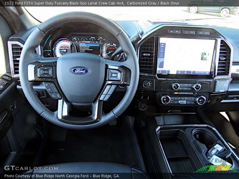 Carbonized Gray / Black Onyx 2022 Ford F350 Super Duty Tuscany Black Ops Lariat Crew Cab 4x4