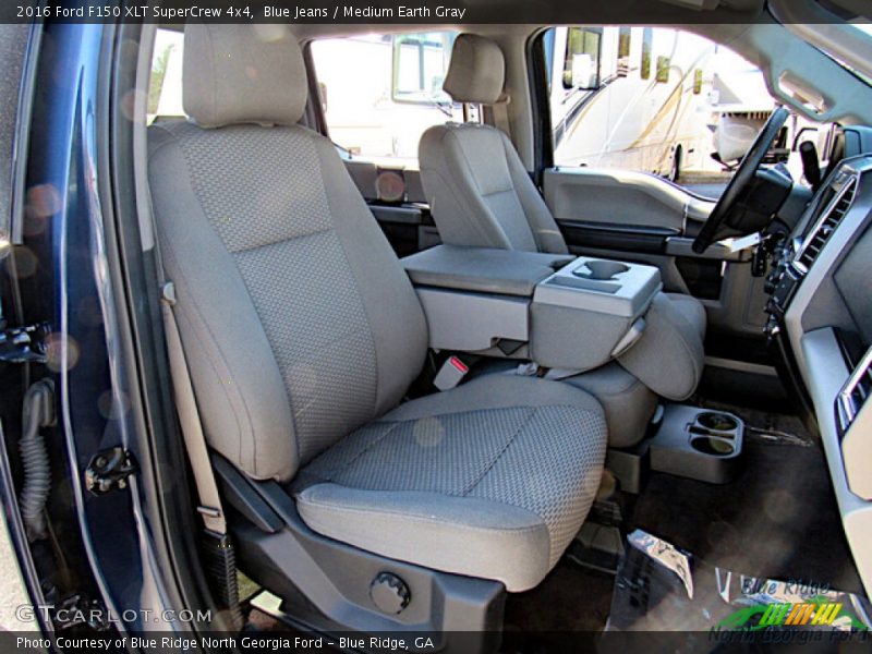 Blue Jeans / Medium Earth Gray 2016 Ford F150 XLT SuperCrew 4x4