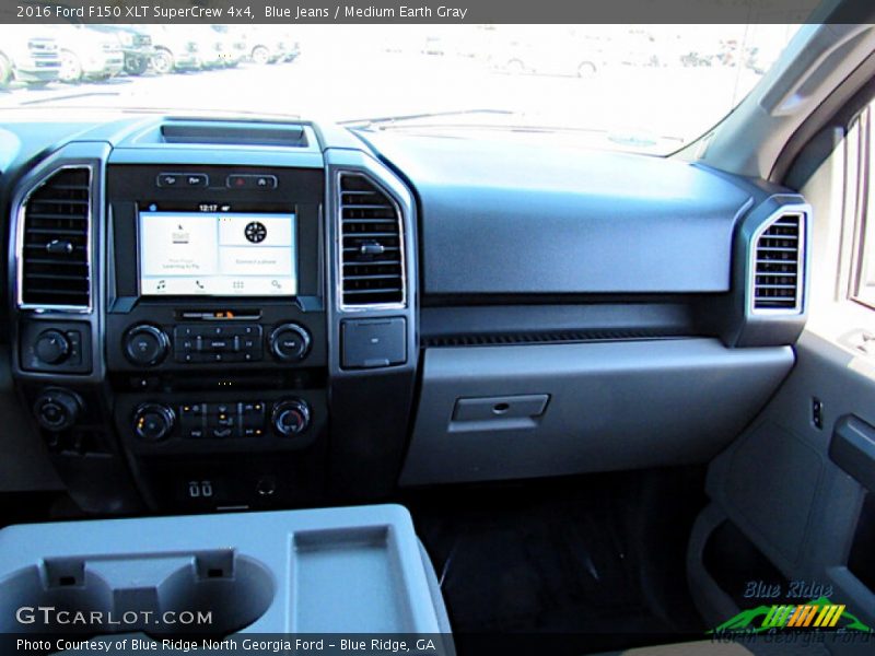 Blue Jeans / Medium Earth Gray 2016 Ford F150 XLT SuperCrew 4x4