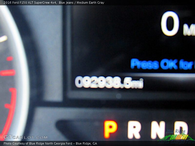 Blue Jeans / Medium Earth Gray 2016 Ford F150 XLT SuperCrew 4x4