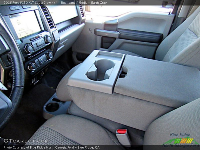 Blue Jeans / Medium Earth Gray 2016 Ford F150 XLT SuperCrew 4x4