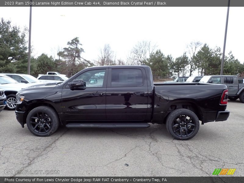  2023 1500 Laramie Night Edition Crew Cab 4x4 Diamond Black Crystal Pearl