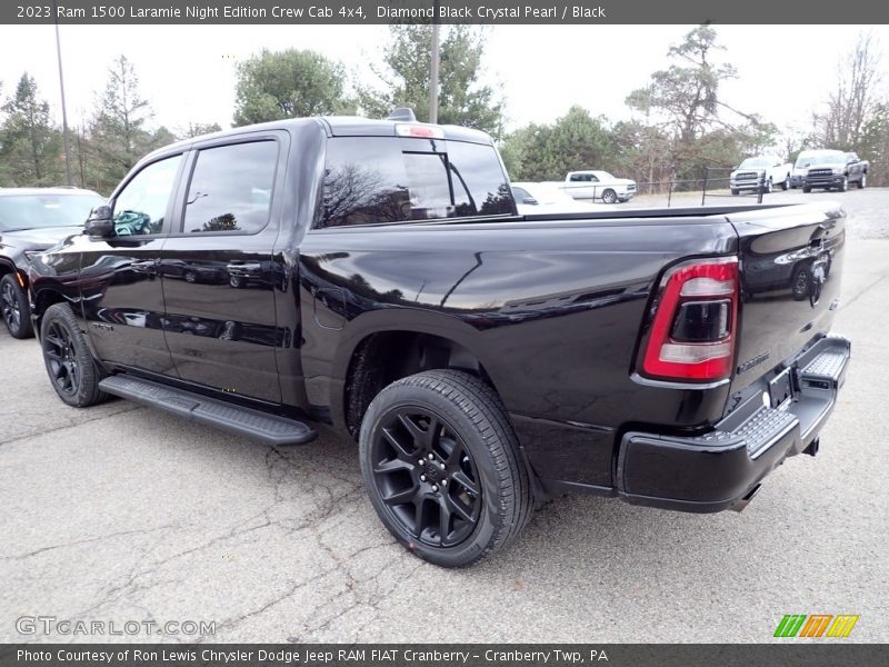 Diamond Black Crystal Pearl / Black 2023 Ram 1500 Laramie Night Edition Crew Cab 4x4