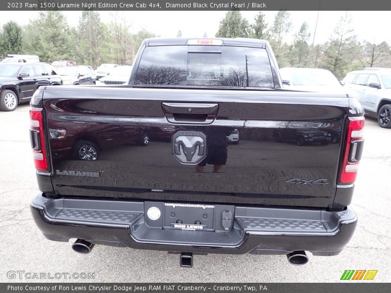 Diamond Black Crystal Pearl / Black 2023 Ram 1500 Laramie Night Edition Crew Cab 4x4
