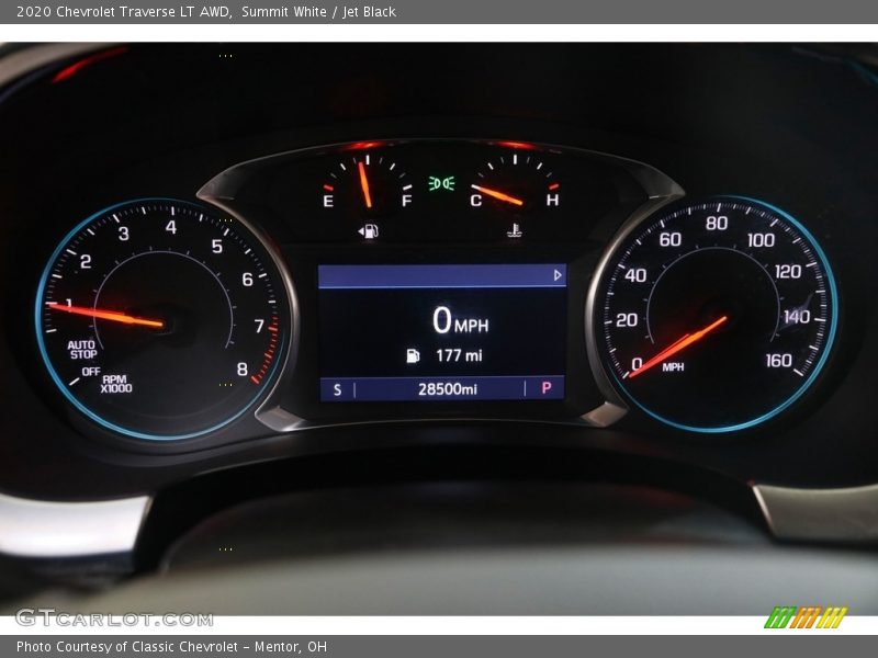 Summit White / Jet Black 2020 Chevrolet Traverse LT AWD