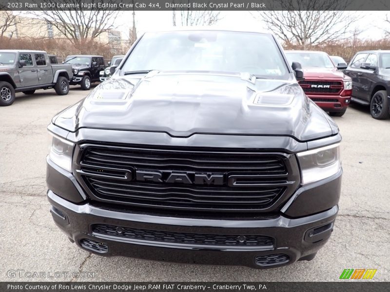 Diamond Black Crystal Pearl / Black 2023 Ram 1500 Laramie Night Edition Crew Cab 4x4