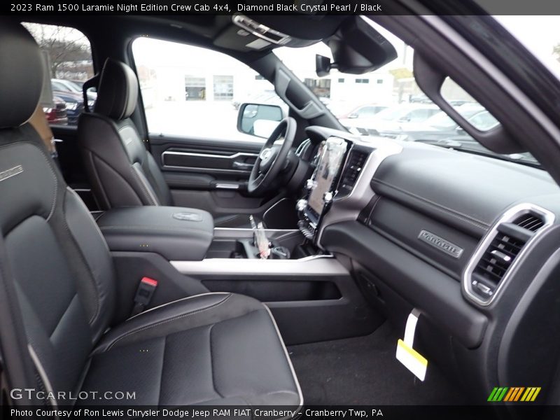 Front Seat of 2023 1500 Laramie Night Edition Crew Cab 4x4