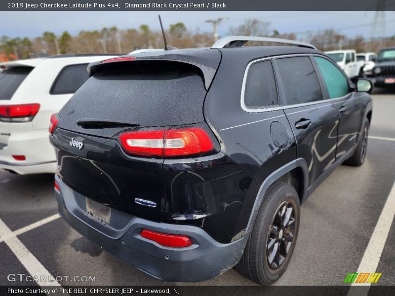Diamond Black Crystal Pearl / Black 2018 Jeep Cherokee Latitude Plus 4x4