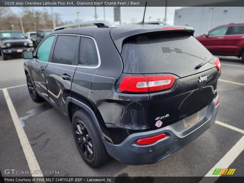 Diamond Black Crystal Pearl / Black 2018 Jeep Cherokee Latitude Plus 4x4
